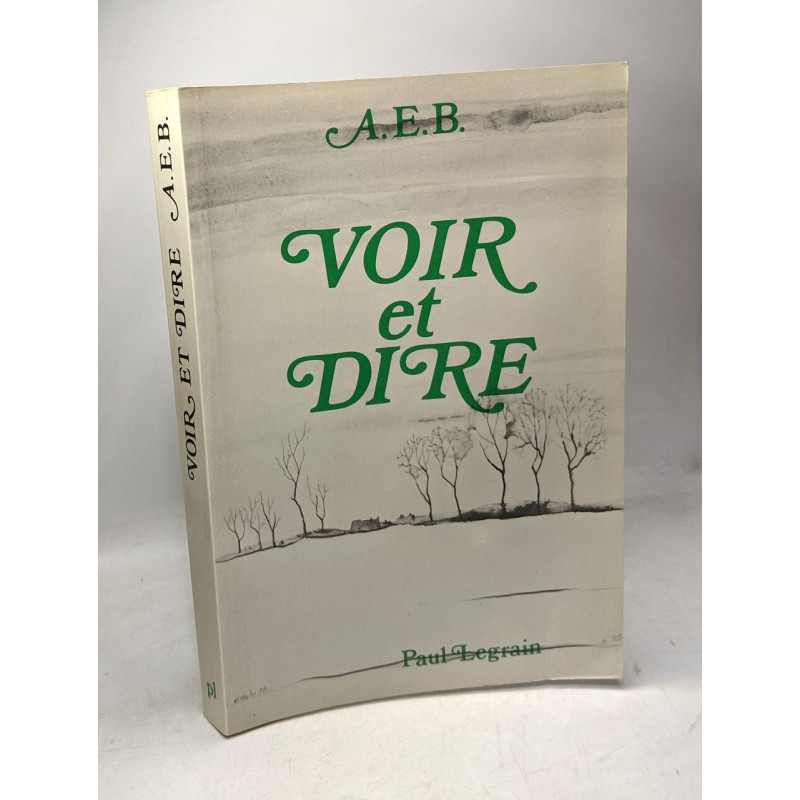 Voir et être anthologie