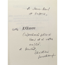 L'oeuvre --- avec hommage de l'auteur