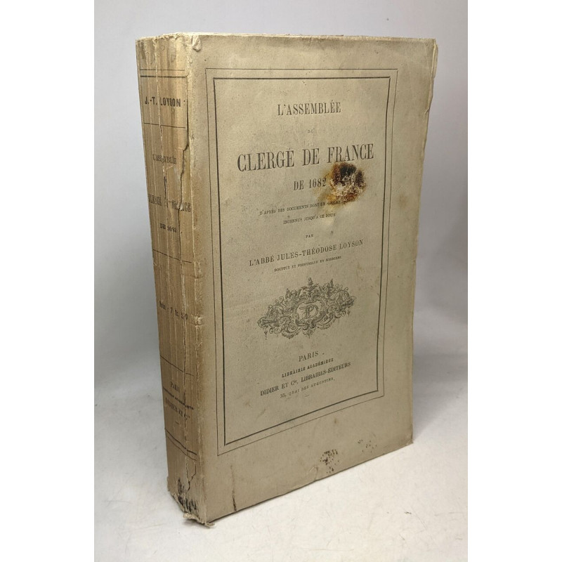 L'assemblée du clergé de France de 1682