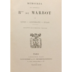 Mémoires du général Bon de Marbot - TOME PREMIER
