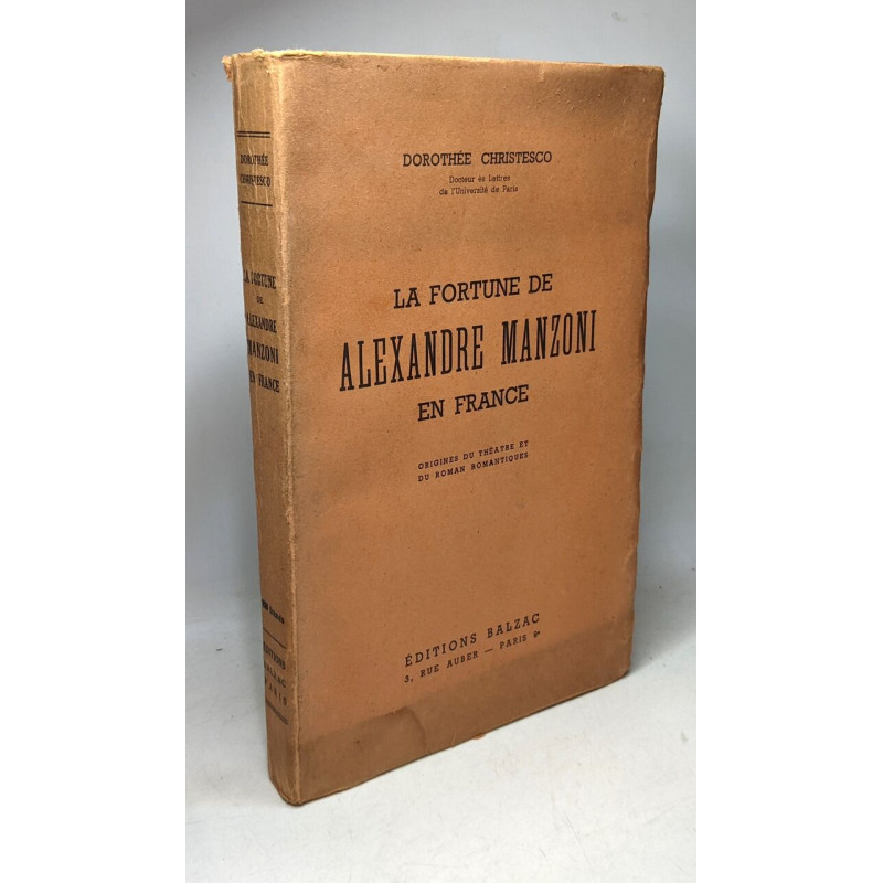 Fortune de Alexandre Manzoni en France