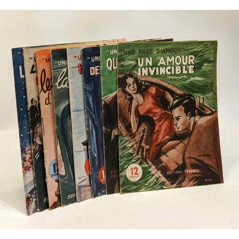 8 livrets collection "Une page d'amour": Qu'il me revienne, les...