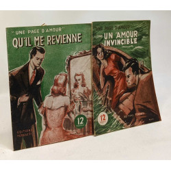 8 livrets collection "Une page d'amour": Qu'il me revienne, les...