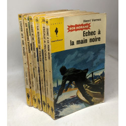 6 Livres de "Bob Morane": Echec à la main noire + Escale à...