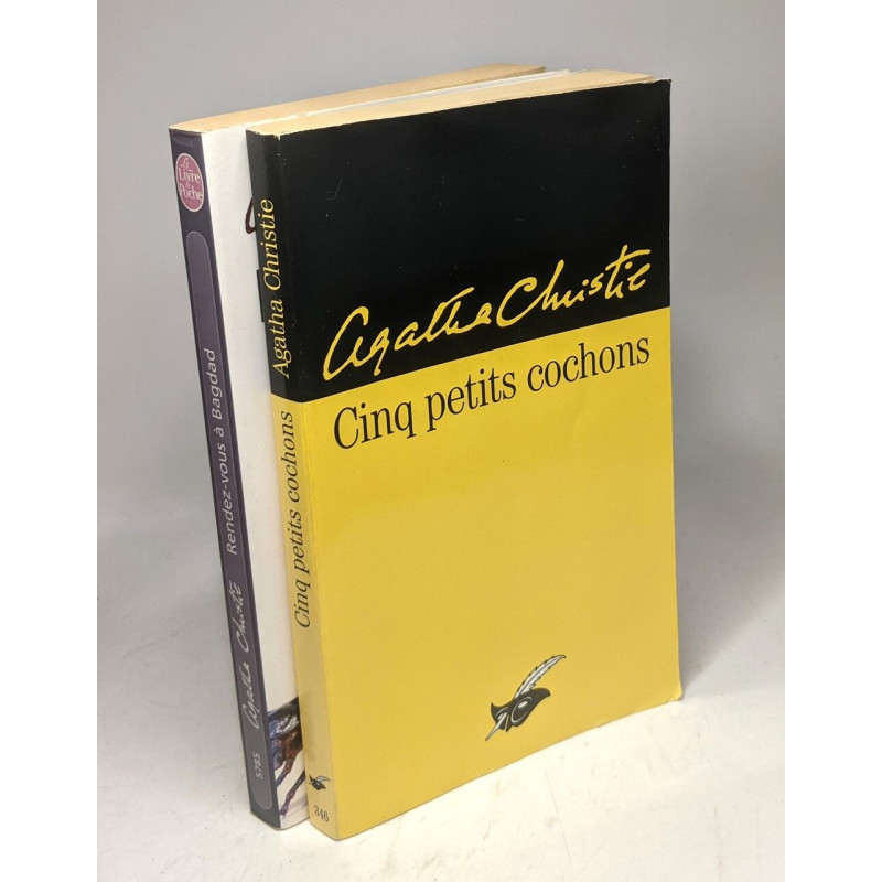 Cinq petits cochons + Rendez-vous à Bagdad - 2 livres