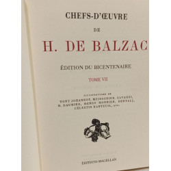 Oeuvres de H. de Balzac édition du bicentenaire - TOMES I à VII -...