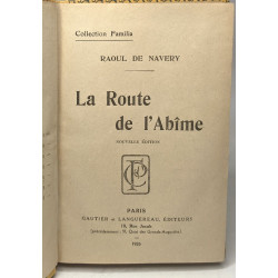 Le Cloître Rouge + La Route de l'Abîme - collection familia / 2 livres
