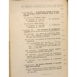 Morale théorique et science des moeurs
