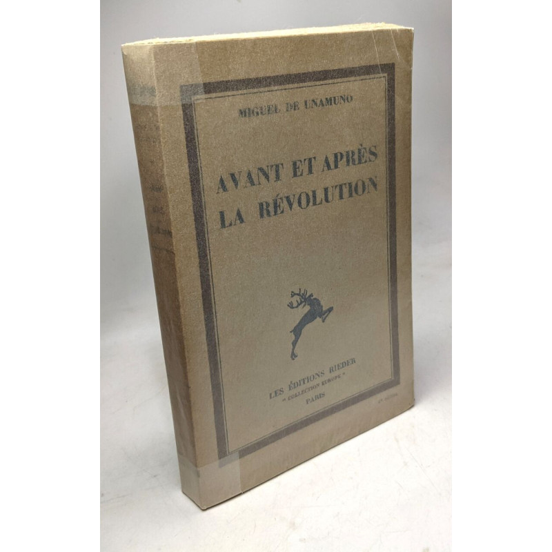 Avant et après la révolution - 4e éd