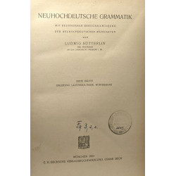 Neuhochdeutsche grammatik - Erste hälfte einleitung...