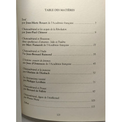 Chateaubriand - éclaireur du monde actuel , actes du colloque ,...