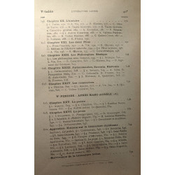Manuel des études grecques et latines - fascicule V - Littérature...
