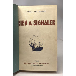 Rien à signaler