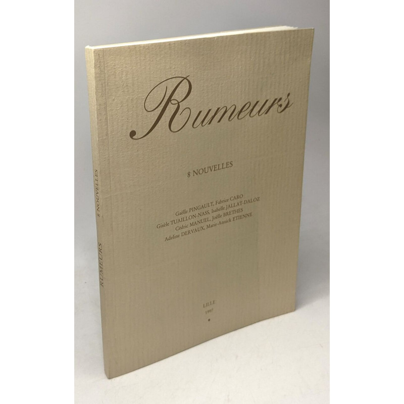 Rumeurs 8 nouvelles