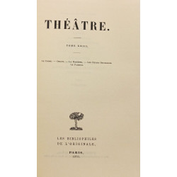 Théâtre TOME XXIII Le corse - Orgon - La marâtre - Les petits...