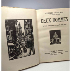 Deux hommes - 40 bois originaux de Jean Lébédeff