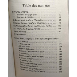 Les oeuvres de PIerre Chastellain et de Vaillant - poètes du XVe...