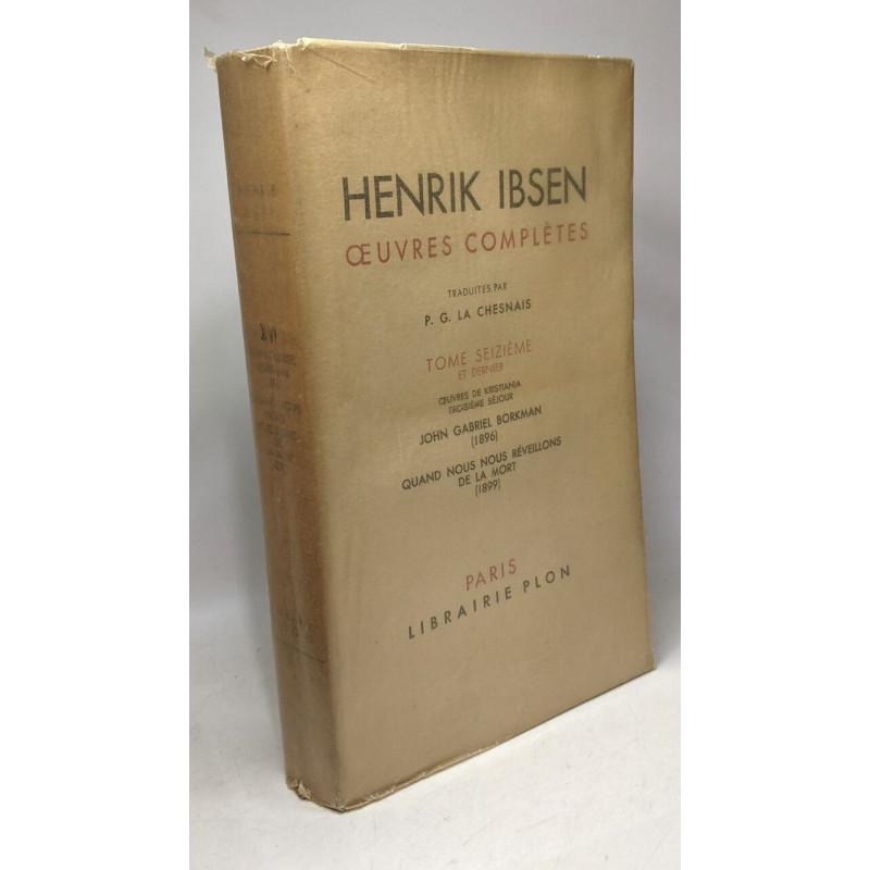 Oeuvres de Kristiania troisième séjour, John Gabriel Borkman...