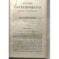 Souvenirs contemporains seconde partie oeuvres de M. Villemain