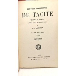 Oeuvres complètes de Tacite - TOME PREMIER et SECOND
