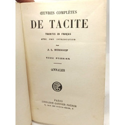 Oeuvres complètes de Tacite - TOME PREMIER et SECOND