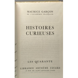 Histoires curieuses / Les quarante