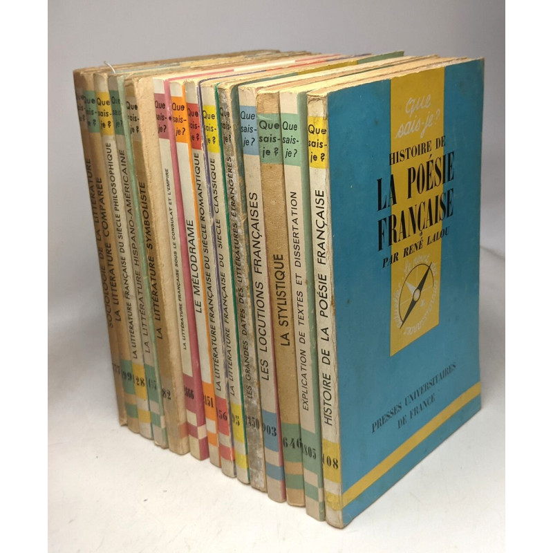 14 livres autour de la littérature (voir description): Sociologie...