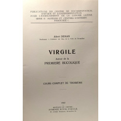 Virgile autour de la première Bucolique - cours complet de...