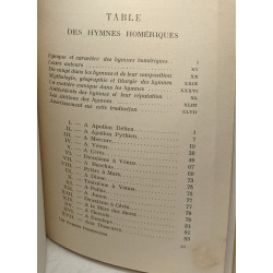 Les hymnes homériques / notes et préface Louis Dimier / classiques...