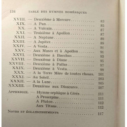 Les hymnes homériques / notes et préface Louis Dimier / classiques...