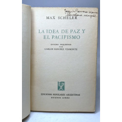 La idea de paz y el pacifismo