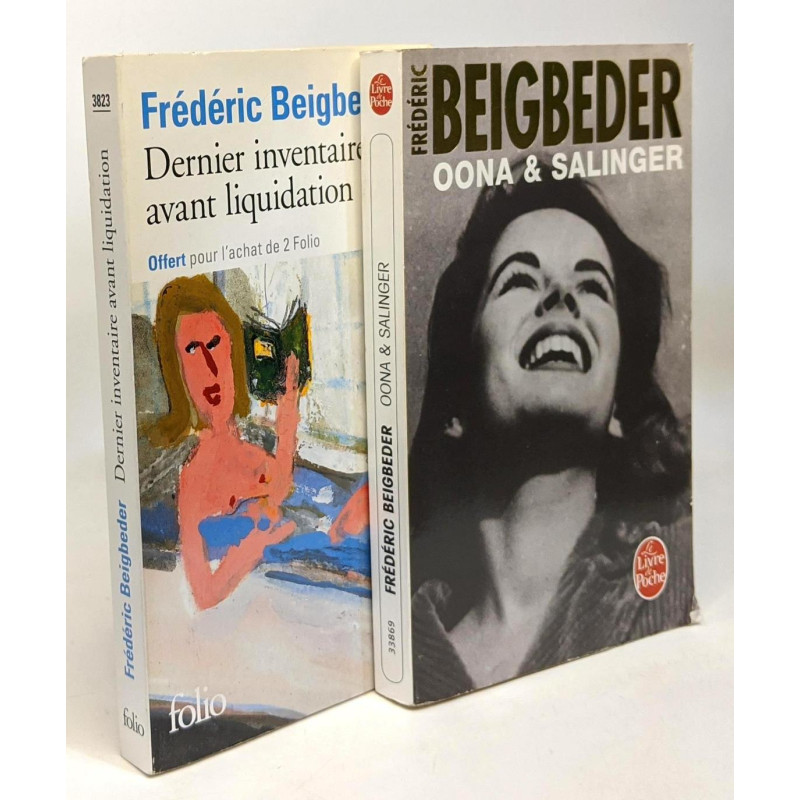 Oona et Salinger + Dernier inventaire avant liquidation --- 2 livres