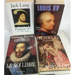 16 biographies sur les Rois de France: Clovis Louis XIV Louis XV...