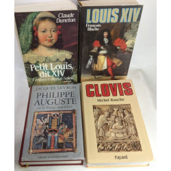 16 biographies sur les Rois de France: Clovis Louis XIV Louis XV...