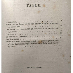 La ligue scènes historiques TOME I les Barricades