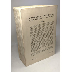 L'évolution politique de l'Angleterre moderne 1485-1660 /...