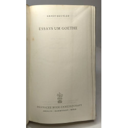 Essays um goethe