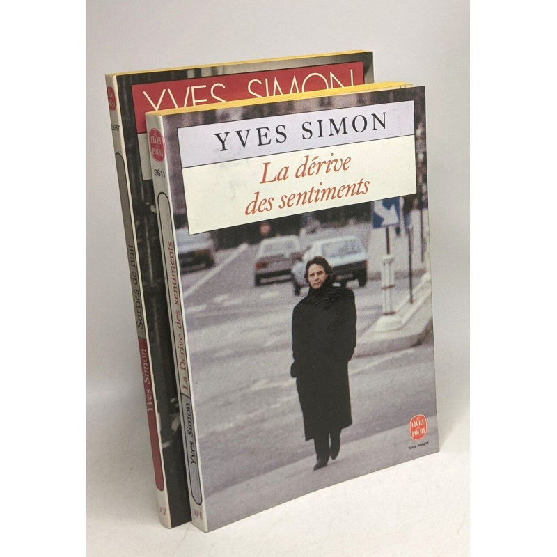 La dérive des sentiments (1993) + Sorties de nuit (1995)- 2 livres