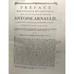 Oeuvres de Messire Antoine Arnauld - TOME Dix-Neuvième - contenant...