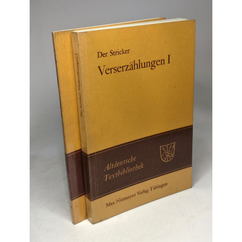 Der stricker verserzählungen 1 et 2 - Altdeutsche textbibliothek