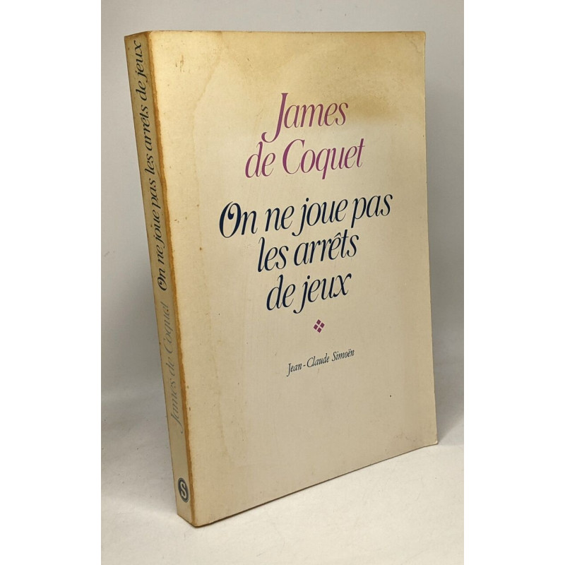 On ne joue pas les arrêts de jeux