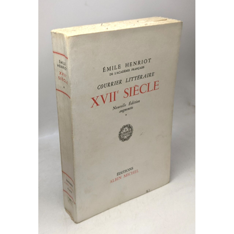 Courrier littéraire XVIIe siècle - TOME PREMIER - nouvelle édition...