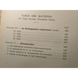 Structures et cycles économiques - TOME PREMIER + TOME SECOND -...