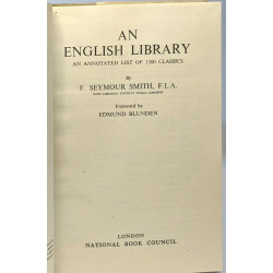 An English Library an annotated list of 1300 classics