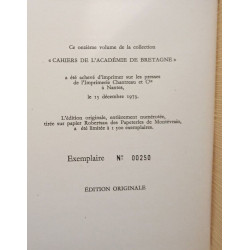 Les Iles - Cahiers de l'académie de Bretagne 1974 - N°11