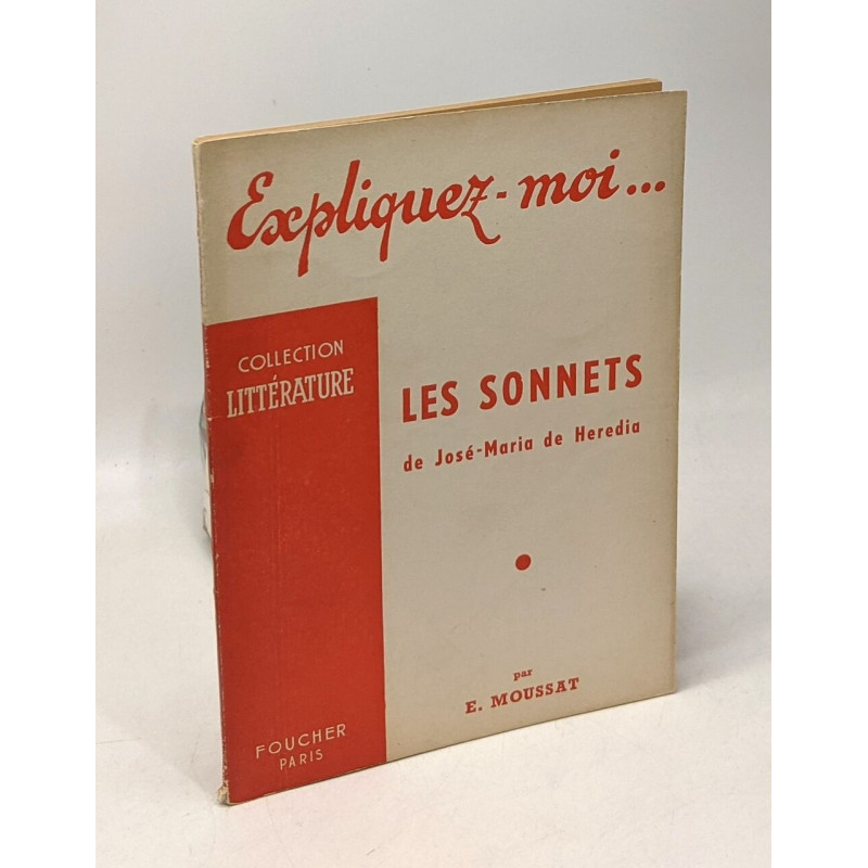Expliquez-moi... Les sonnets - collection littérature