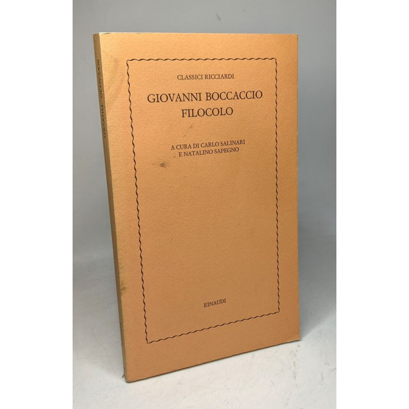 Filocolo / Classici Ricciardi