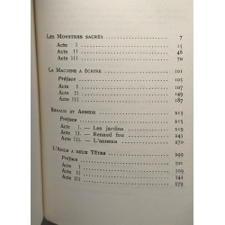 Théâtre Tome II - Les monstres sacrés, La Machine à écire, Renaud...