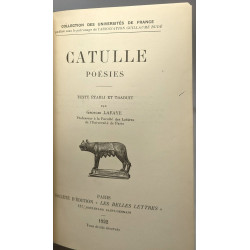 Catulle poésies - texte établi et traduit par Lafaye / coll. des...
