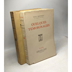 Quelques témoignages (1928)+ Monique Les gestes - Reconnaissance -...